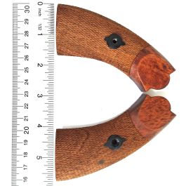 Lemat Checkered Walnut Left & Right Grip (Includes #46,47,48,49)